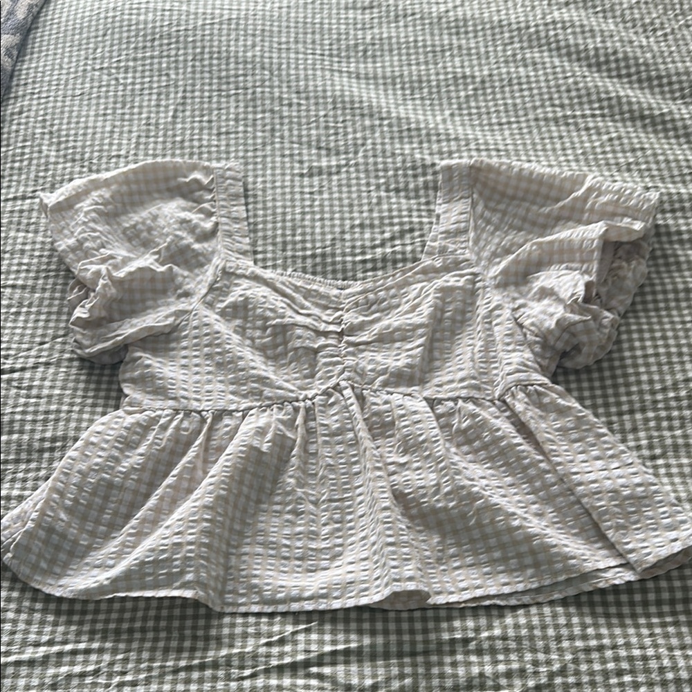 Women's Cream Puff Sleeve Top
